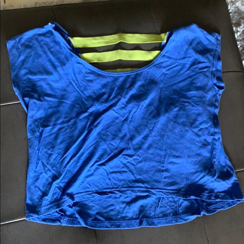 Blue crop top for Gym